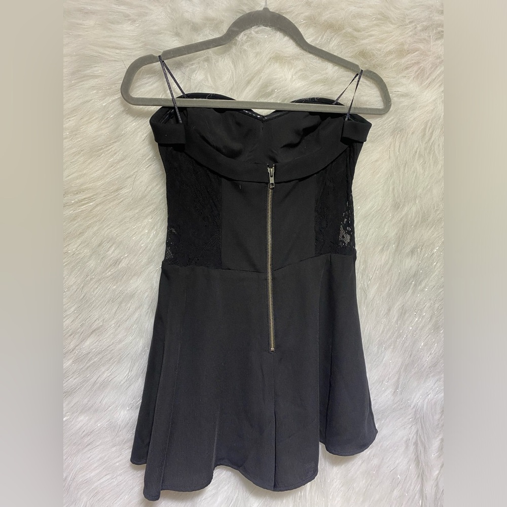 Guess Tube top black lace bodysuit jumper